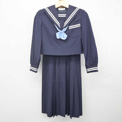 【中古】熊本県 出水中学校 女子制服 3点 (セーラー服・ジャンパースカート) sf071308