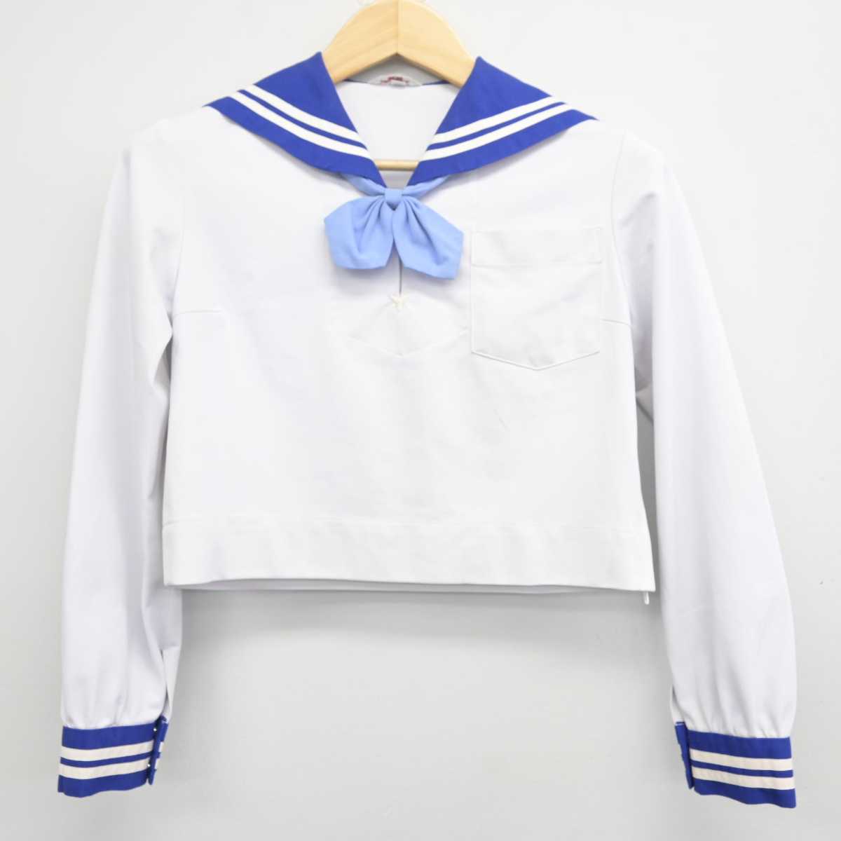 【中古】熊本県 出水中学校 女子制服 3点 (セーラー服・スカート) sf071310