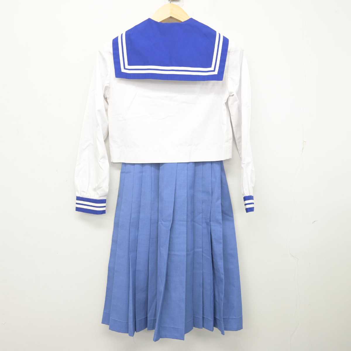 【中古】熊本県 出水中学校 女子制服 2点 (セーラー服・スカート) sf071311