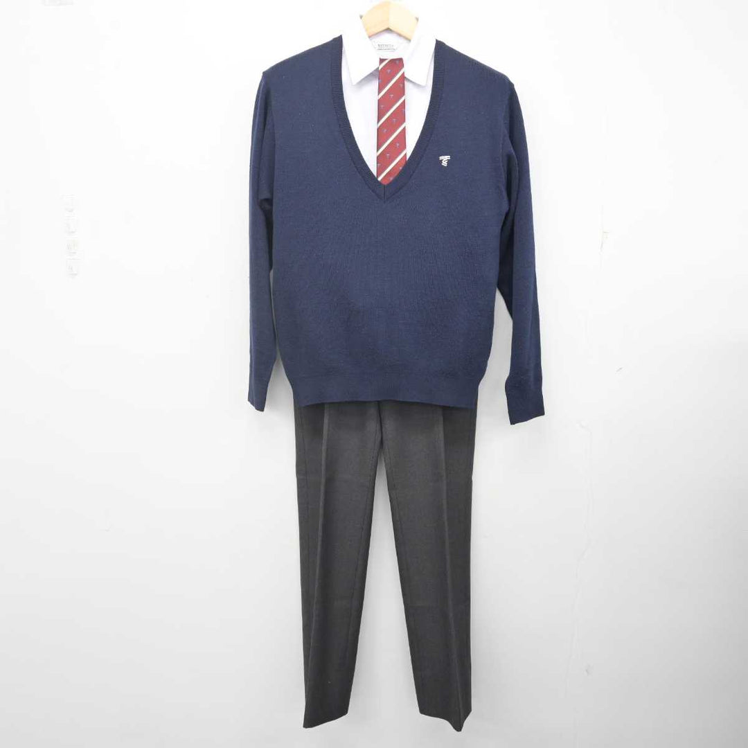 中古】熊本県 東海大学付属熊本星翔高等学校 男子制服 4点 (ニット・シャツ・ズボン) sf071315 | 中古制服通販パレイド