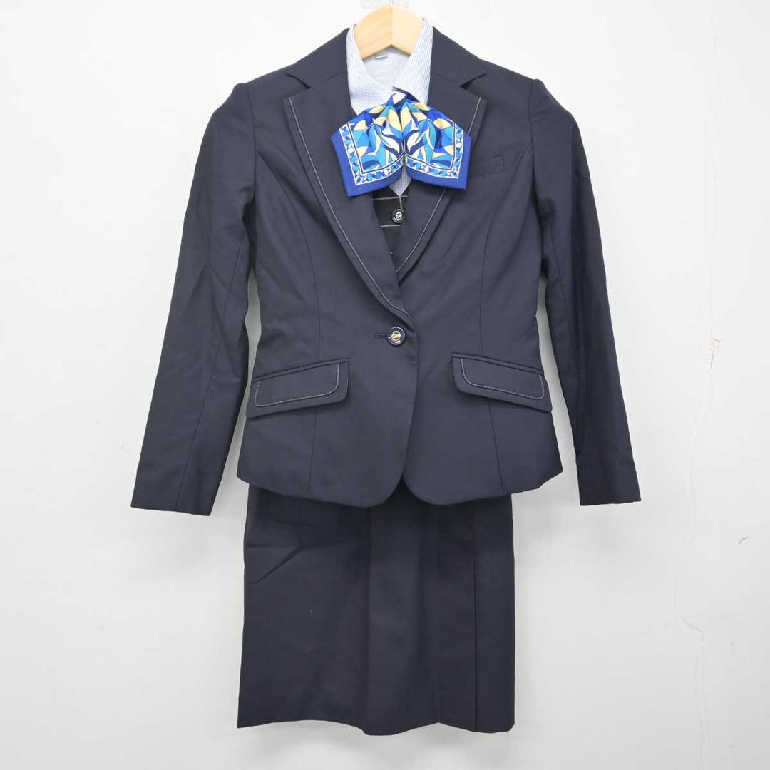 中古】 信用金庫 女子制服 5点 (ジャケット・ベスト・シャツ
