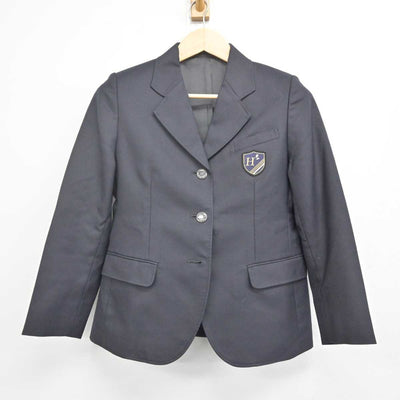 【中古】山形県 萩野学園 女子制服 4点 (ブレザー・スカート) sf071324