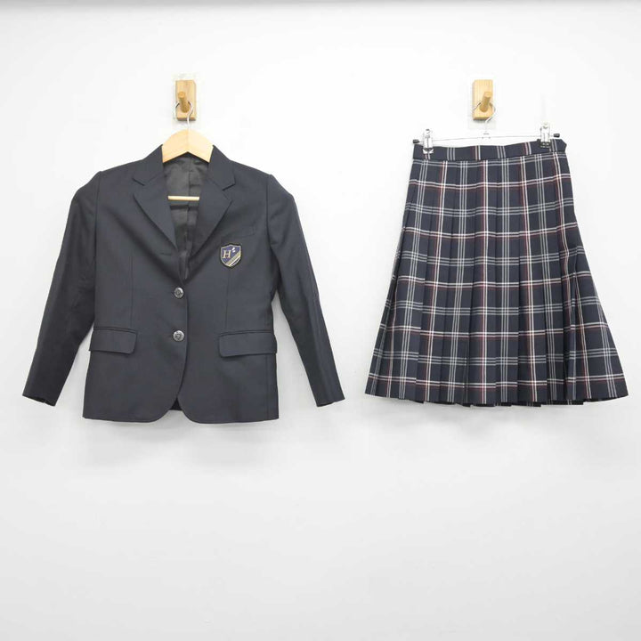 中古】山形県 萩野学園 女子制服 3点 (ブレザー・スカート 中古】山形県 萩野学園 女子制服 3点 (ブレザー・スカート