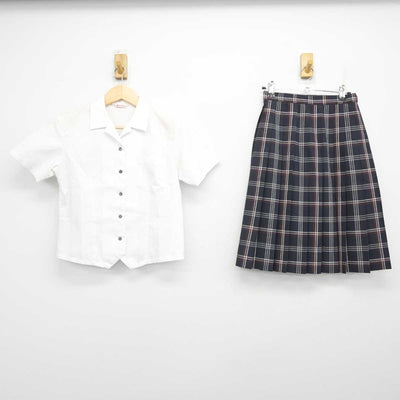 【中古】山形県 萩野学園 女子制服 2点 (シャツ・スカート) sf071327