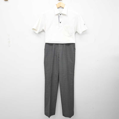 【中古】山形県 萩野学園 男子制服 2点 (シャツ・ズボン) sf071334