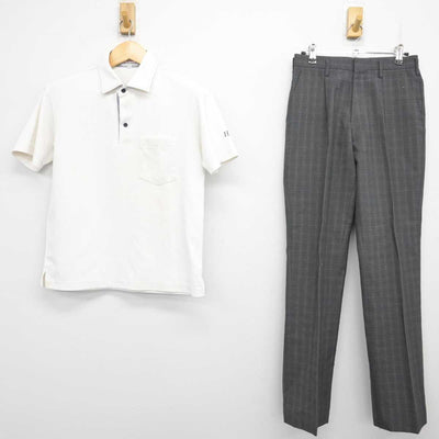 【中古】山形県 萩野学園 男子制服 2点 (シャツ・ズボン) sf071334