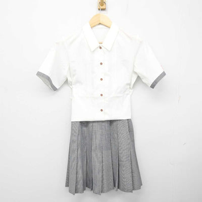 【中古】大阪府 貝塚市立第五中学校 女子制服 3点 (シャツ・スカート) sf071348