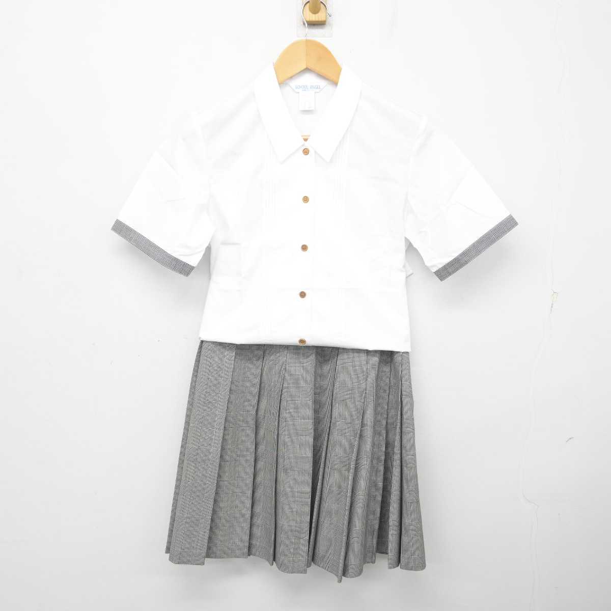 【中古】大阪府 貝塚市立第五中学校 女子制服 2点 (シャツ・スカート) sf071355