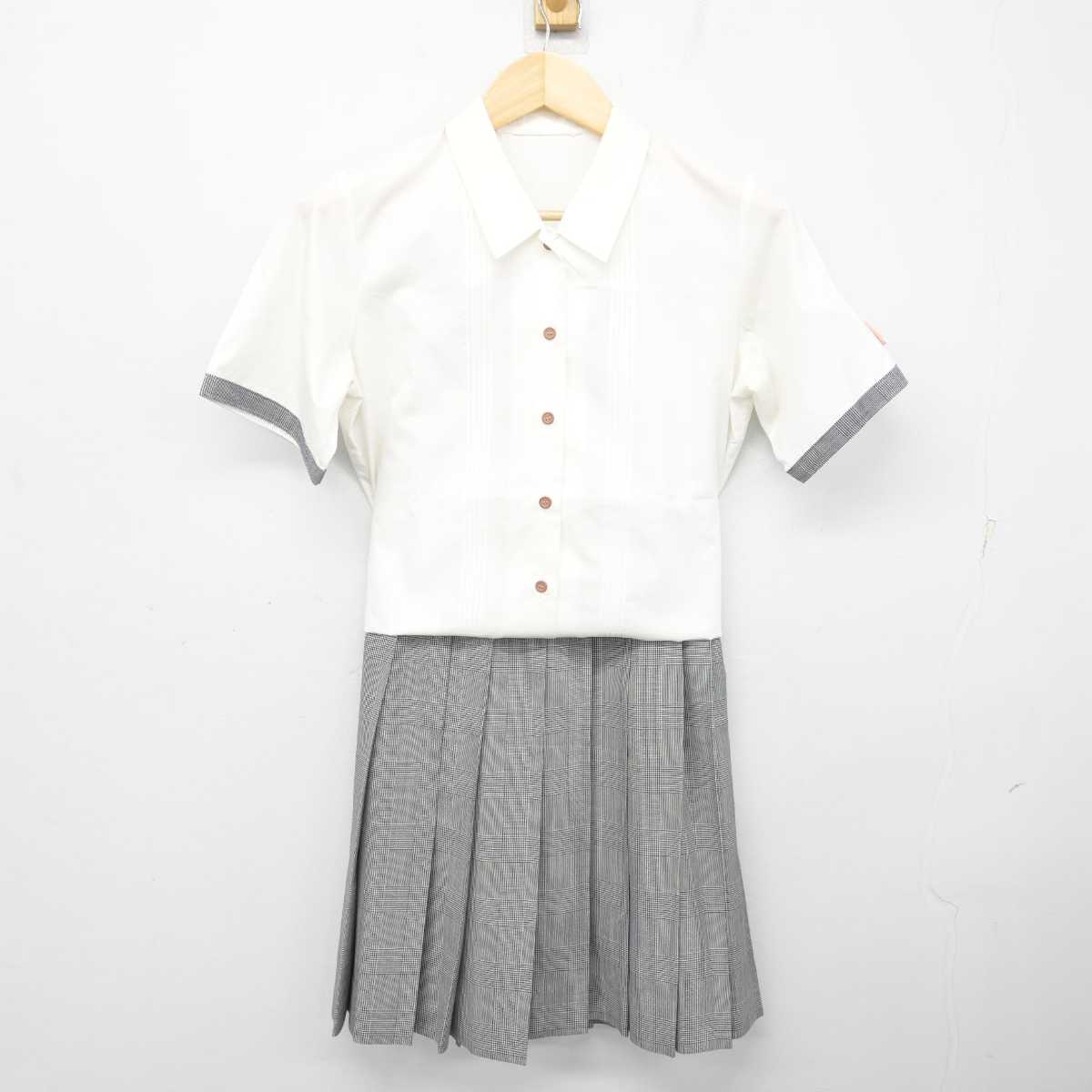 【中古】大阪府 貝塚市立第五中学校 女子制服 3点 (シャツ・スカート) sf071357