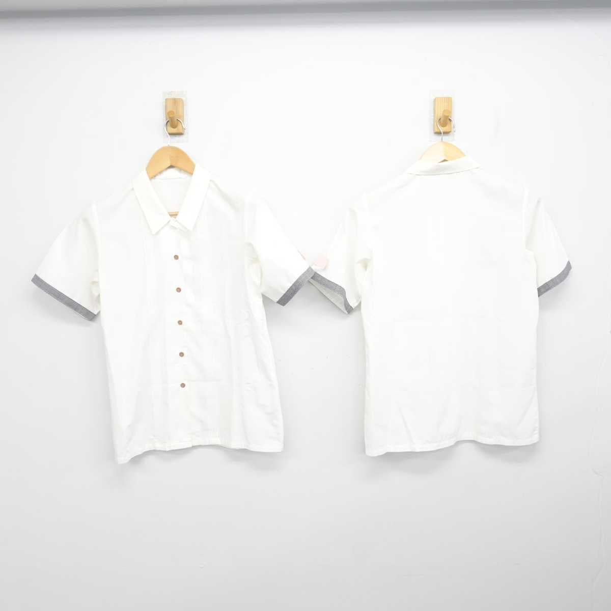 【中古】大阪府 貝塚市立第五中学校 女子制服 3点 (シャツ・スカート) sf071357