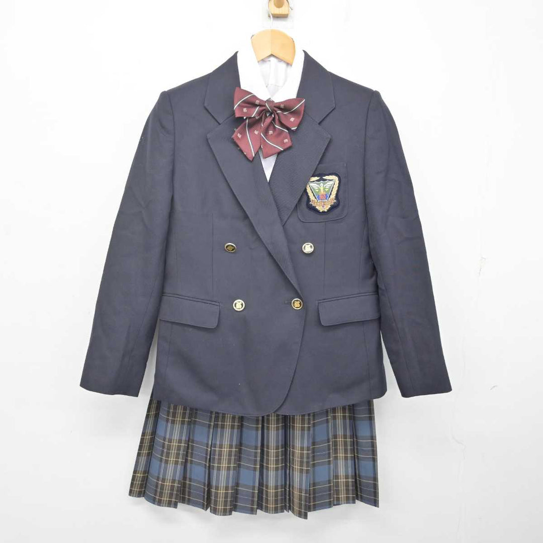 中古】大阪府 産業高等学校 女子制服 5点 (ブレザー・ニット