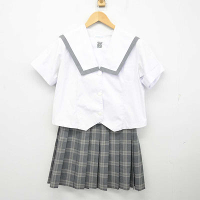 【中古】大阪府 産業高等学校 女子制服 2点 (セーラー服・スカート) sf071360