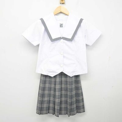 【中古】大阪府 産業高等学校 女子制服 3点 (セーラー服・スカート) sf071362