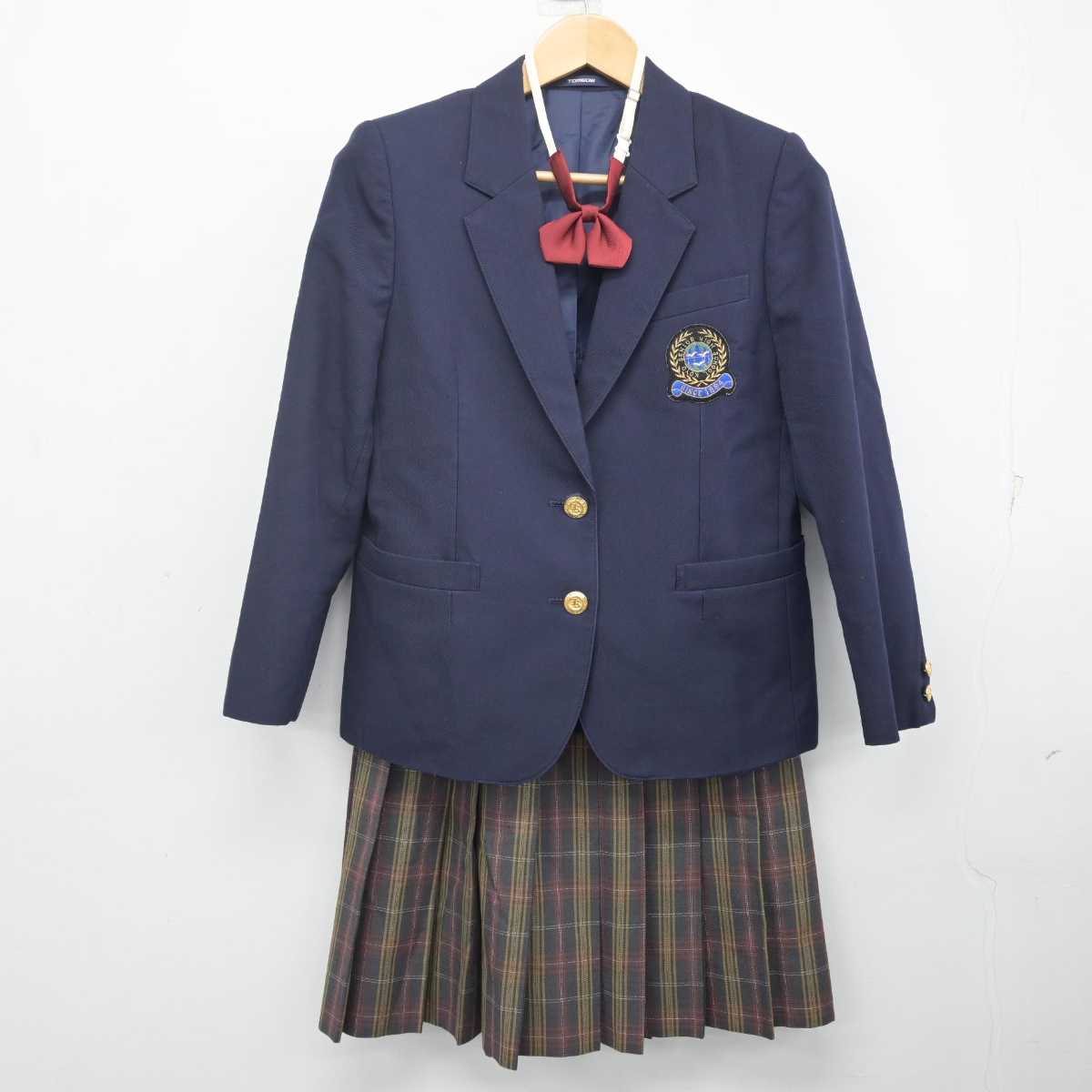 【中古】沖縄県 向陽高等学校 女子制服 4点 (ブレザー・ベスト・スカート) sf071364