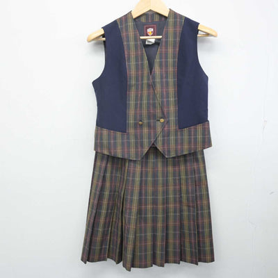 【中古】沖縄県 向陽高等学校 女子制服 4点 (ブレザー・ベスト・スカート) sf071364