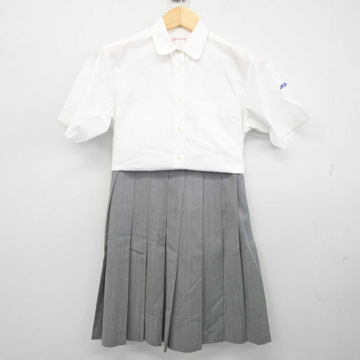 【中古】神奈川県 平塚学園高等学校 女子制服 2点 (シャツ・スカート) sf071376