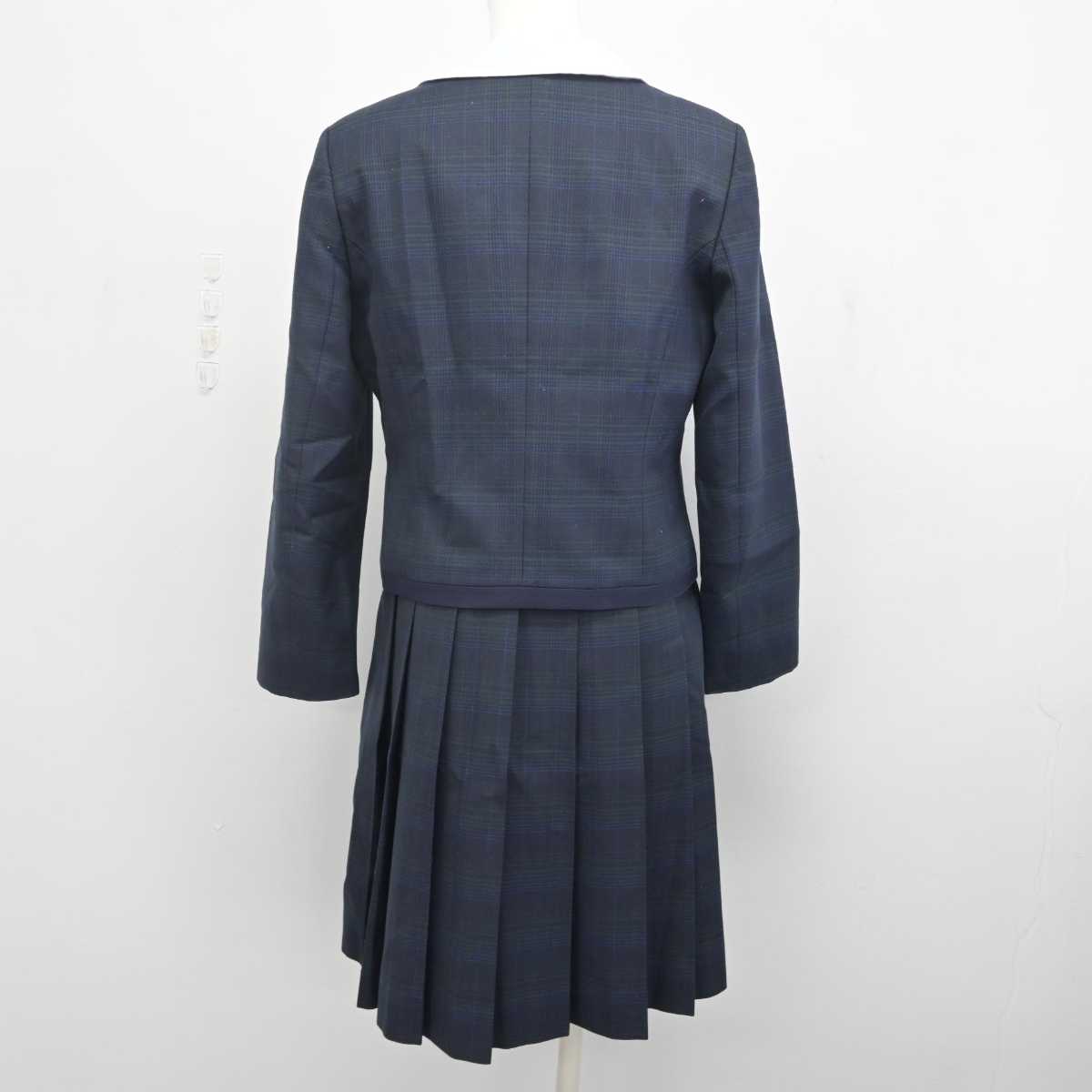 【中古】熊本県 熊本国府高等学校 女子制服 3点 (ブレザー・シャツ・ジャンパースカート) sf071391