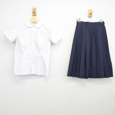 【中古】熊本県 帯山中学校 女子制服 2点 (シャツ・スカート) sf071398