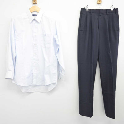 【中古】滋賀県 光泉カトリック高等学校 男子制服 2点 (シャツ・ズボン) sf071403