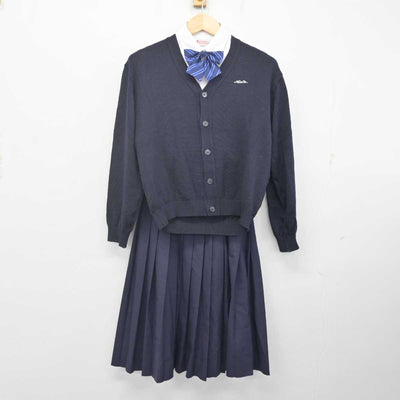 【中古】愛知県 愛知商業高等学校 女子制服 6点 (ブレザー・ニット・ニット・スカート) sf071407