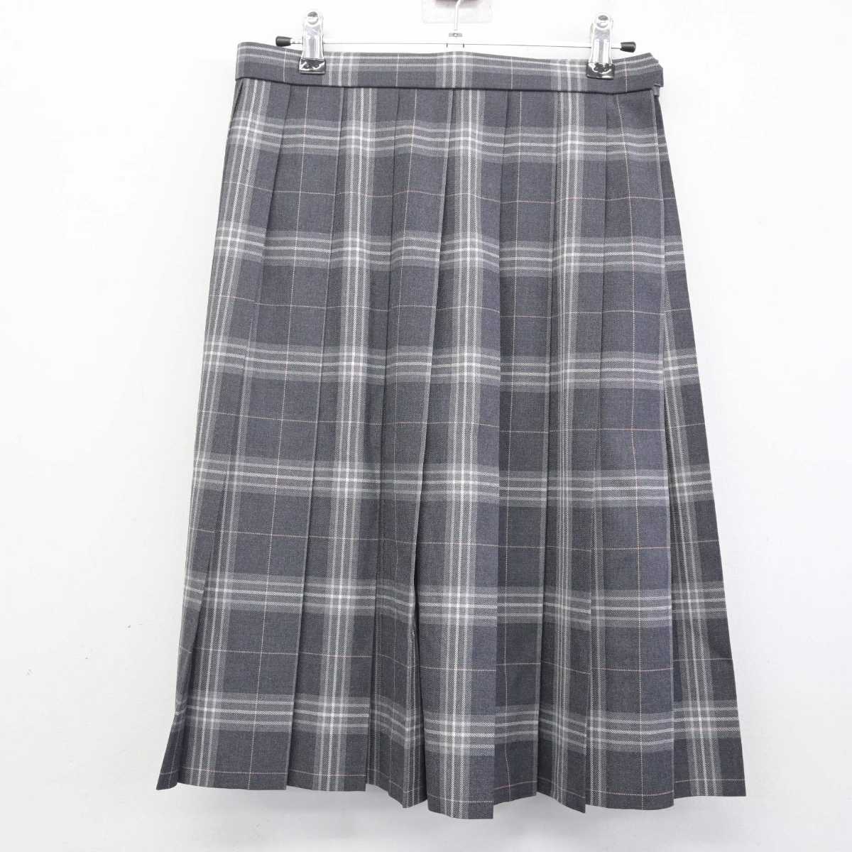 【中古】熊本県 専修大学熊本玉名高等学校 女子制服 3点 (ニット・シャツ・スカート) sf071423