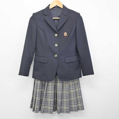 【中古】大阪府 阪南大学高等学校 女子制服 2点 (ブレザー・スカート) sf071428