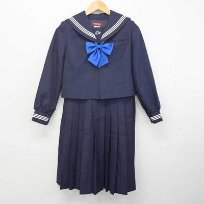 【中古】千葉県 おおたかの森中学校 女子制服 3点 (セーラー服・ジャンパースカート) sf071432