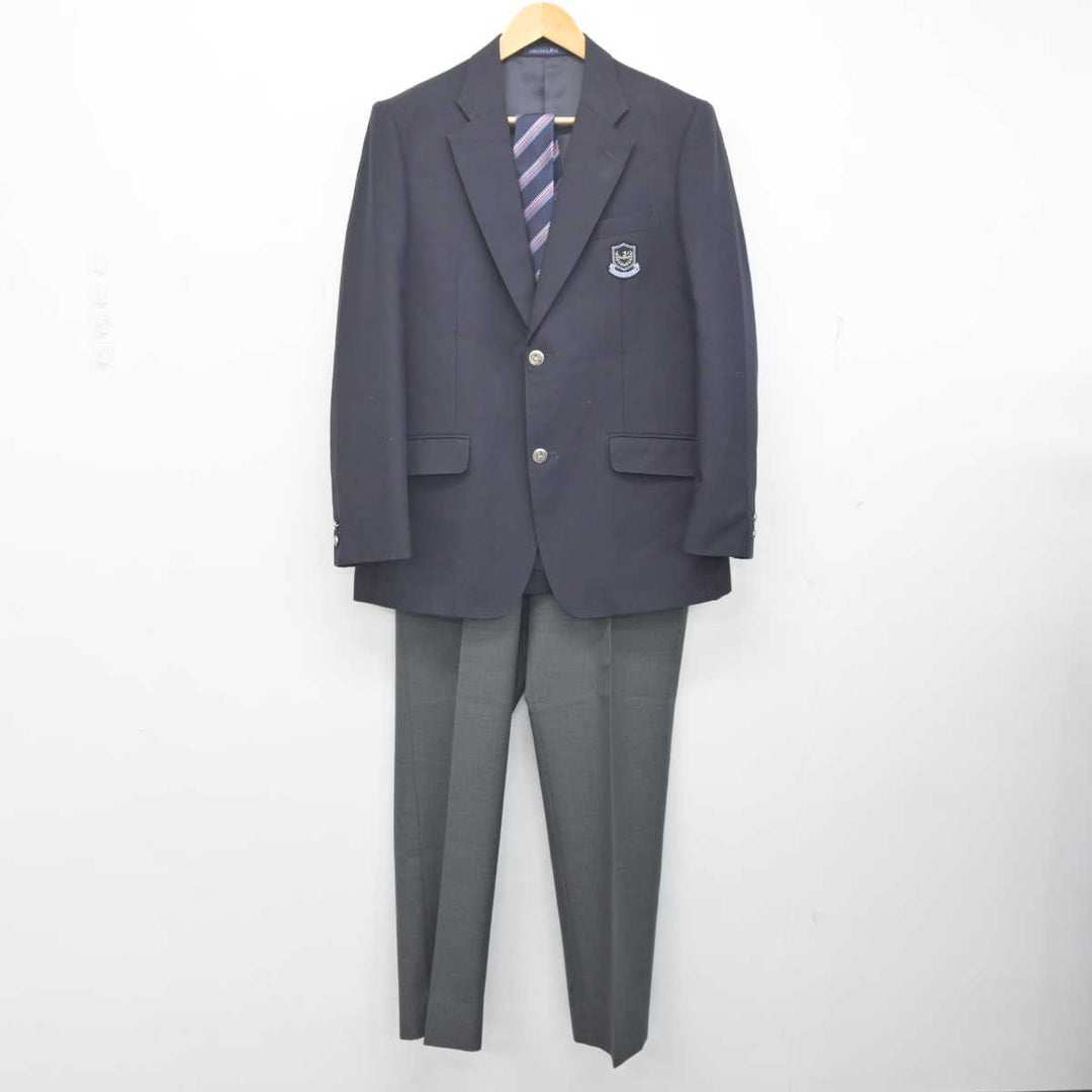 【中古】茨城県 霞ヶ浦高等学校 男子制服 3点 (ブレザー・ズボン) sf071447