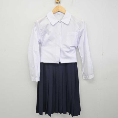 【中古】茨城県 牛久市立下根中学校 女子制服 4点 (ブレザー・ベスト・シャツ・スカート) sf071453