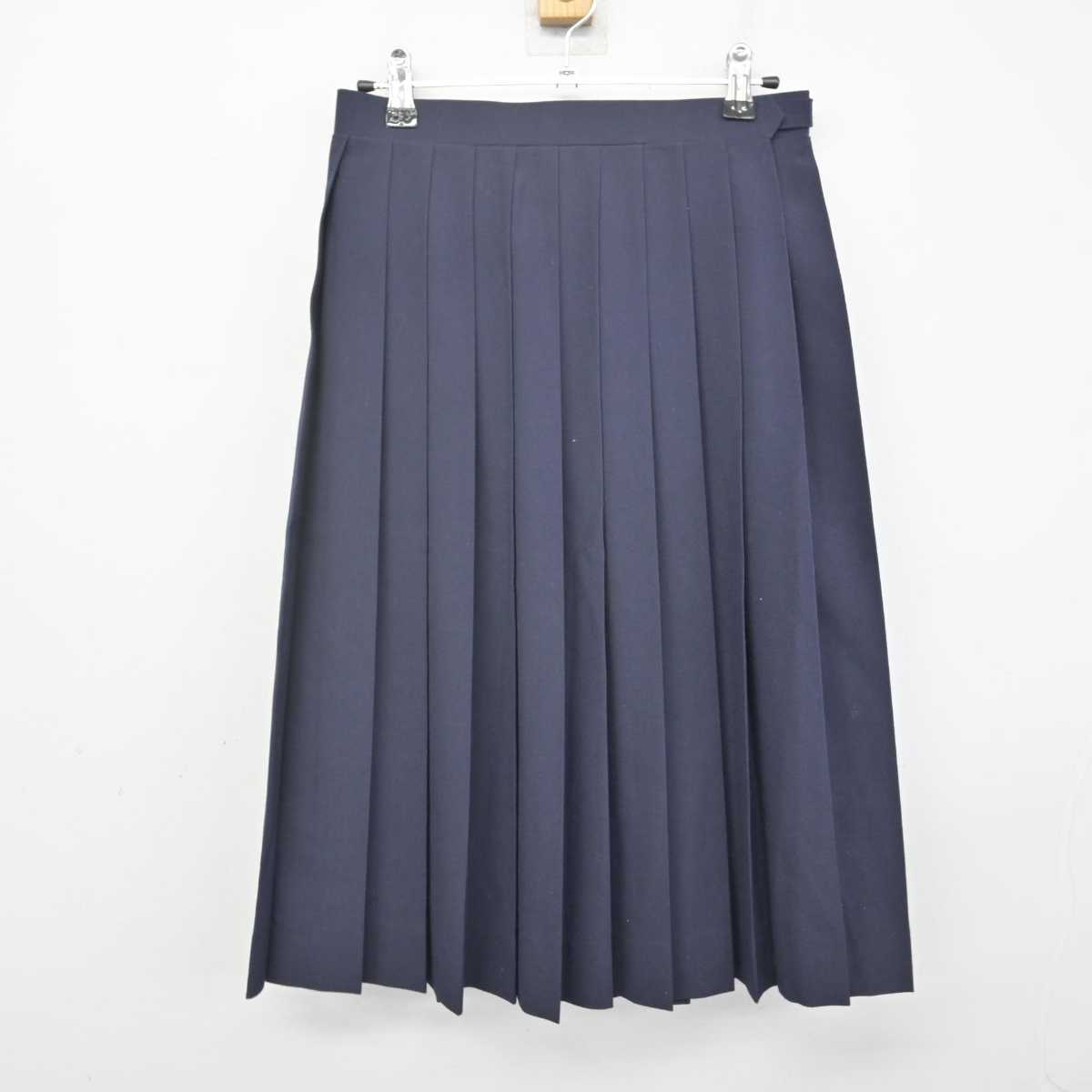 【中古】茨城県 牛久市立下根中学校 女子制服 2点 (ベスト・スカート) sf071455