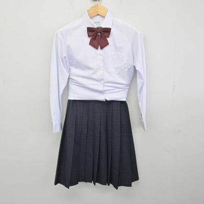 【中古】福岡県 福岡市立中学校標準服 女子制服 4点 (ブレザー・シャツ・スカート) sf071457