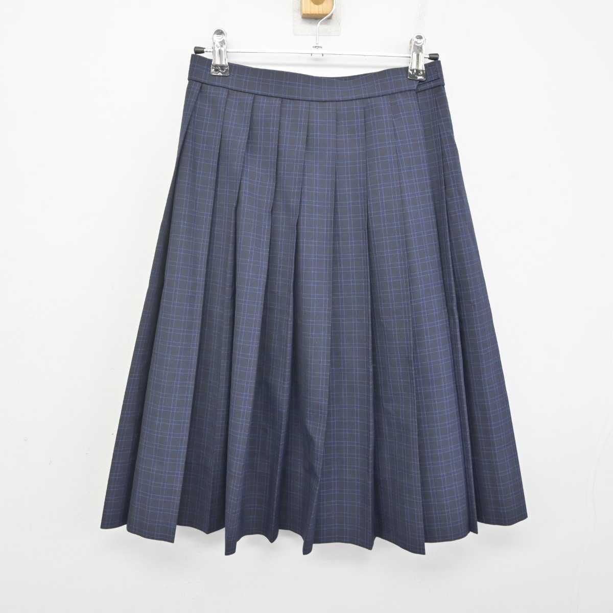 【中古】福岡県 福岡市立中学校標準服 女子制服 2点 (シャツ・スカート) sf071458