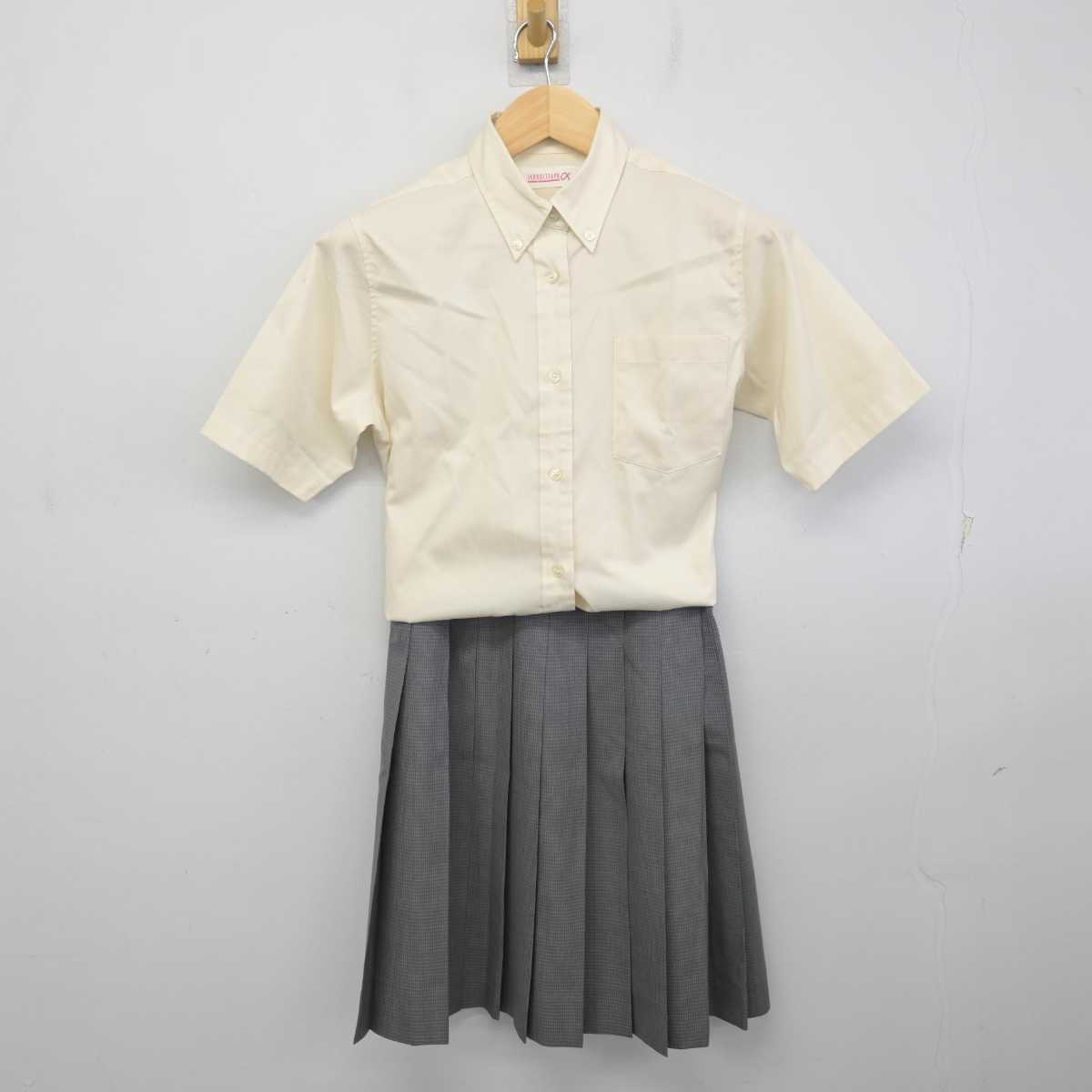 【中古】富山県 富山第一高等学校 女子制服 2点 (シャツ・スカート) sf071469