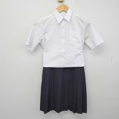 【中古】神奈川県 横浜市立末吉中学校 女子制服 2点 (シャツ・スカート) sf071482