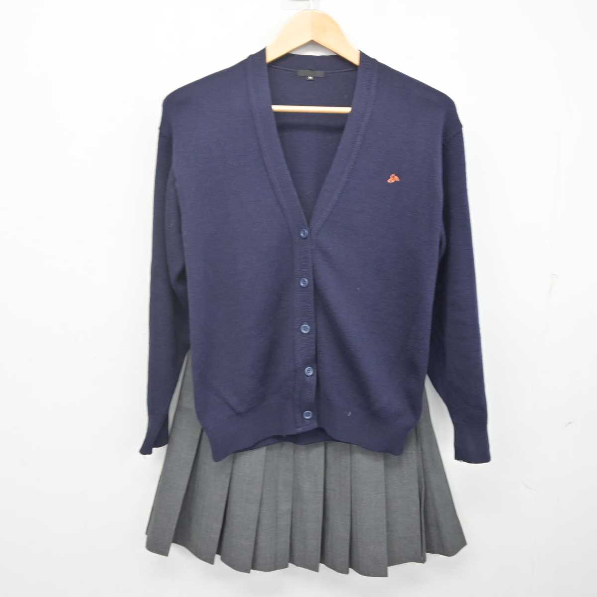 【中古】香川県 英明高等学校 女子制服 7点 (ブレザー・ニット・スカート) sf071483