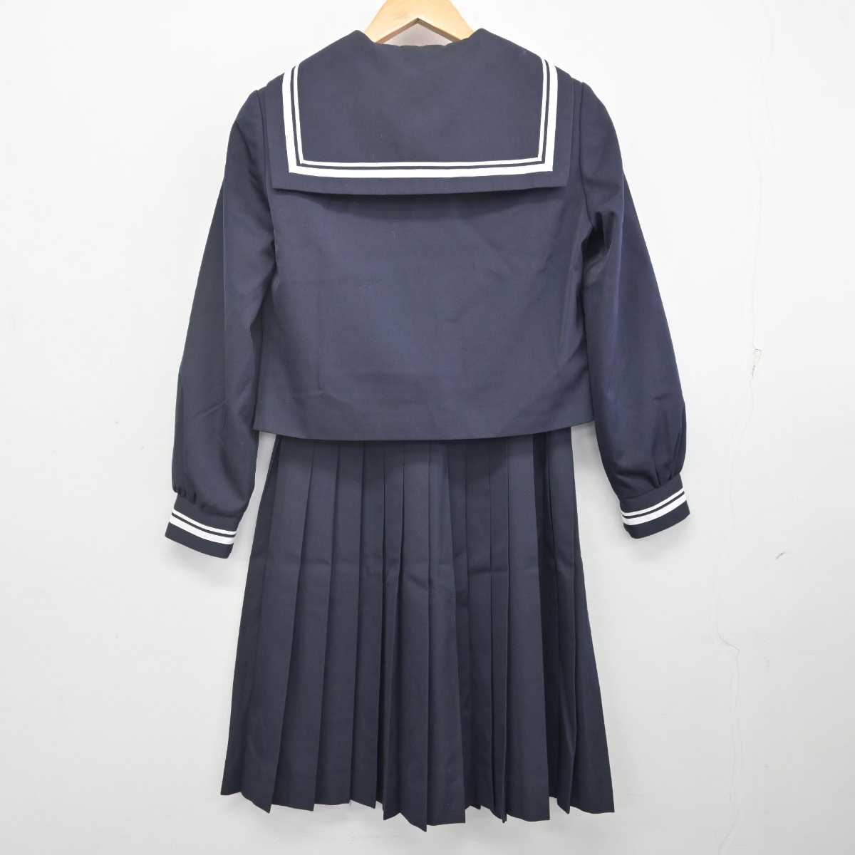 【中古】高知県 土佐女子中学高等学校 女子制服 3点 (セーラー服・スカート) sf071491