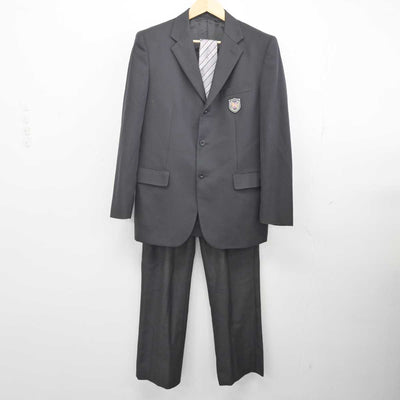 【中古】三重県 四日市西高等学校 男子制服 3点 (ブレザー・ズボン) sf071506