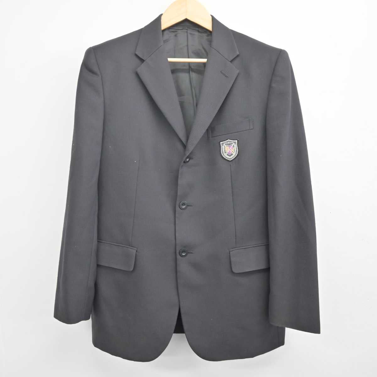 【中古】三重県 四日市西高等学校 男子制服 3点 (ブレザー・ズボン) sf071506