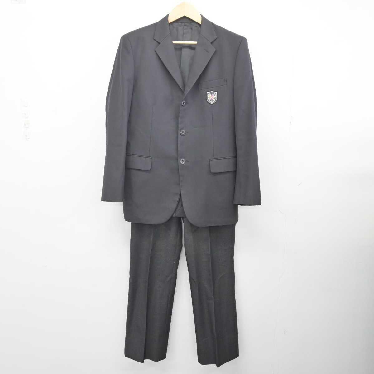 【中古】三重県 四日市西高等学校 男子制服 2点 (ブレザー・ズボン) sf071507