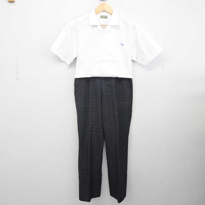 【中古】三重県 四日市西高等学校 男子制服 2点 (シャツ・ズボン) sf071508