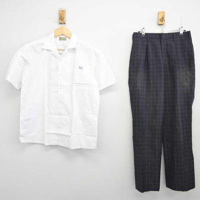 【中古】三重県 四日市西高等学校 男子制服 2点 (シャツ・ズボン) sf071509