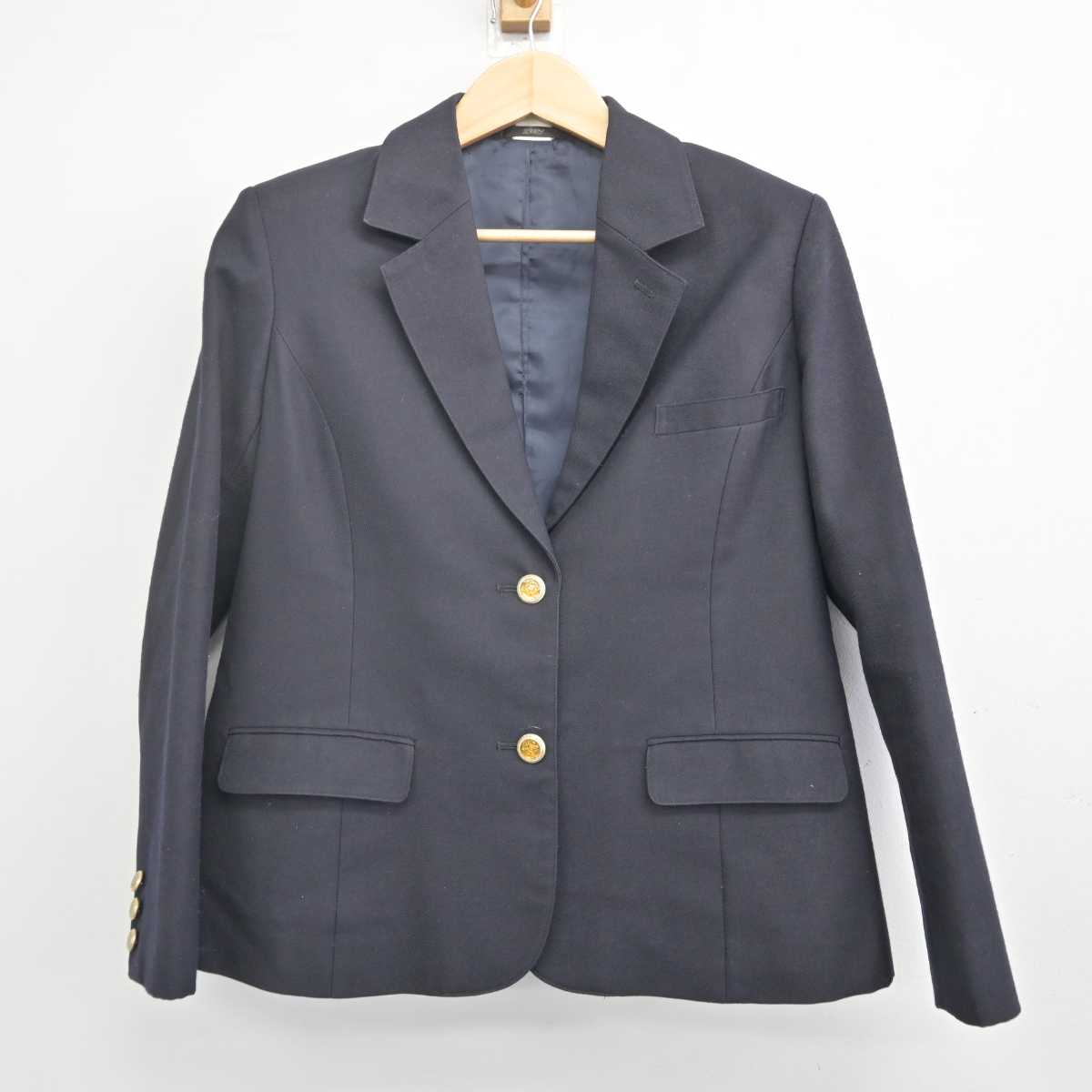 【中古】東京都 広尾高等学校 女子制服 3点 (ブレザー・スカート) sf071514