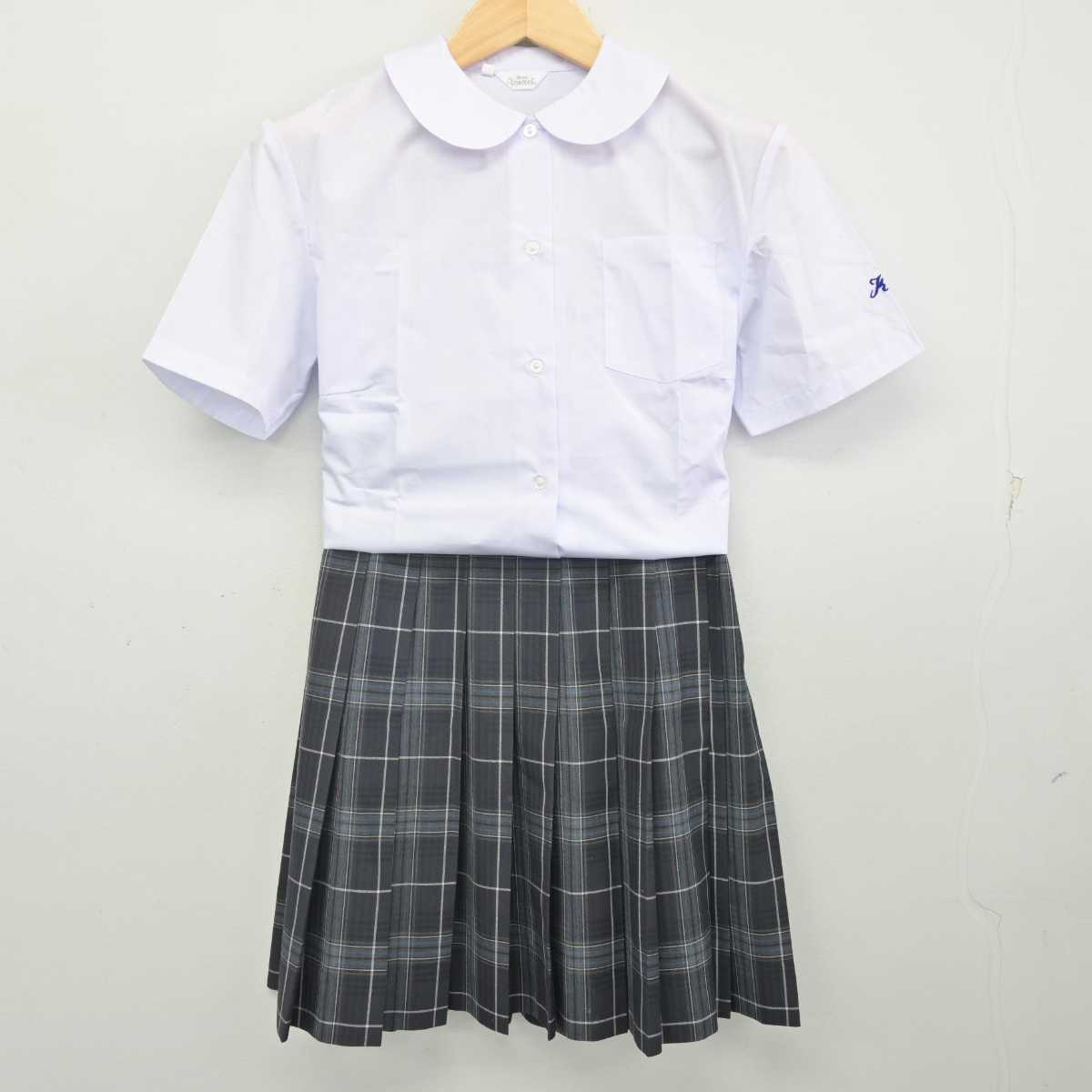 【中古】三重県 桑名西高等学校 女子制服 2点 (シャツ・スカート) sf071519