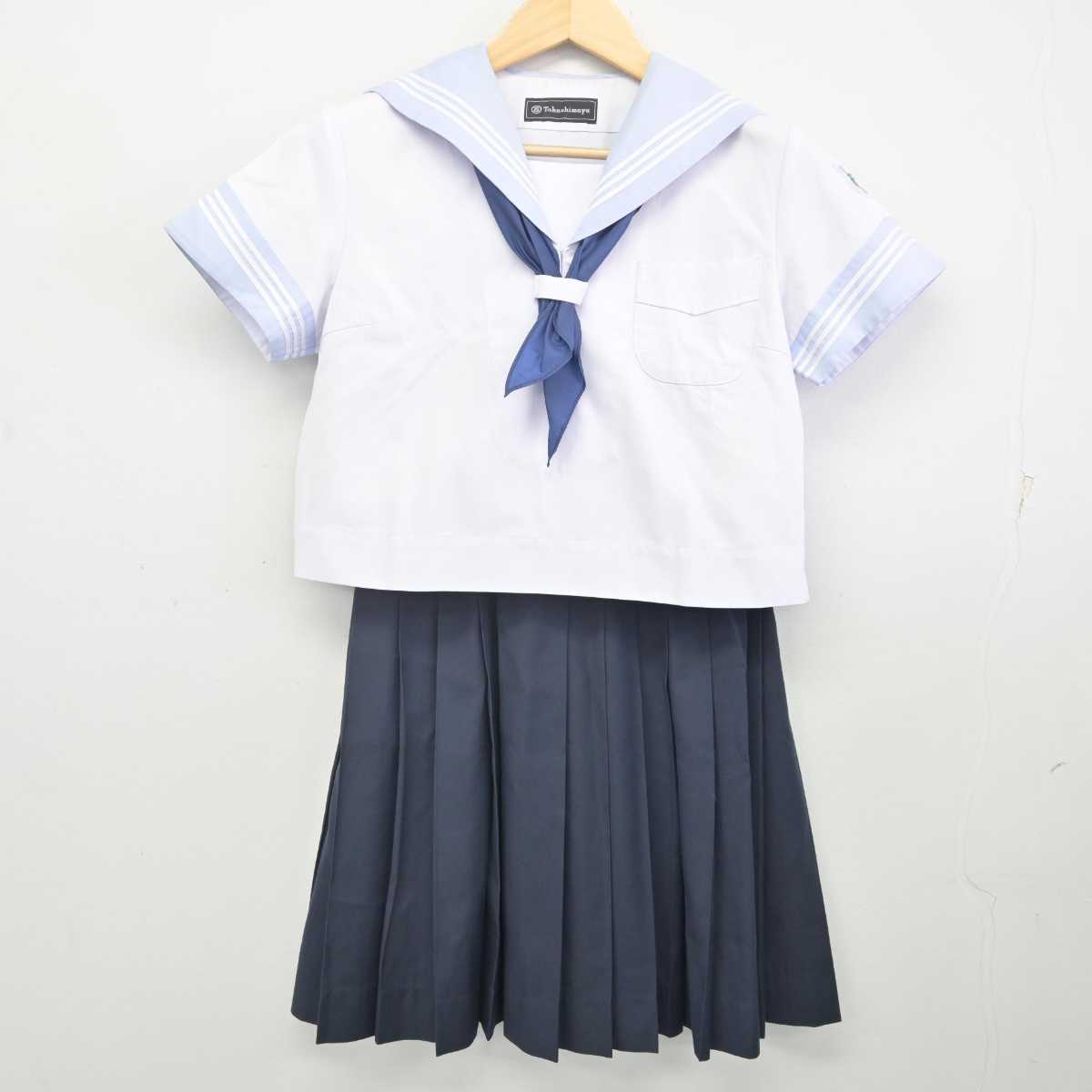 【中古】神奈川県 横浜隼人高等学校 女子制服 3点 (セーラー服・スカート) sf071527