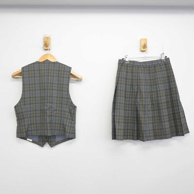 【中古】神奈川県 川崎市立商業高等学校 女子制服 2点 (ベスト・スカート) sf071537