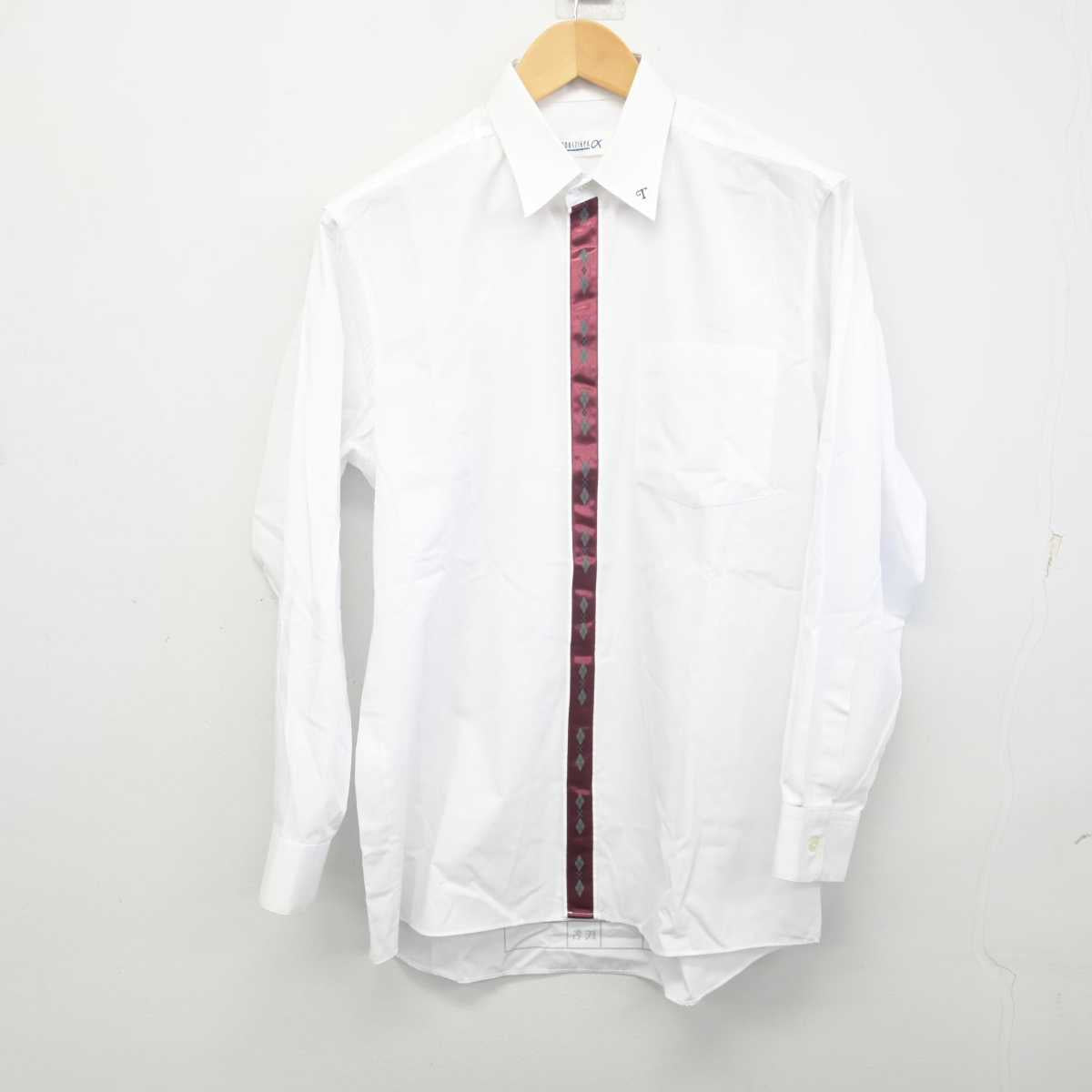 【中古】大分県 鶴崎工業高等学校 男子制服 2点 (ニット・シャツ) sf071561