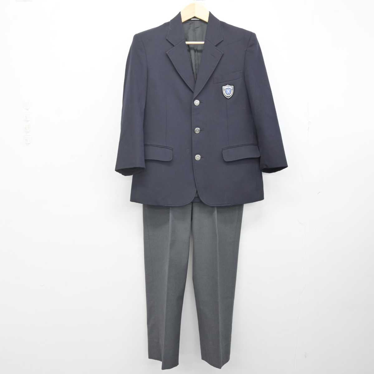 【中古】静岡県 中郷中学校 男子制服 2点 (ブレザー・ズボン) sf071570