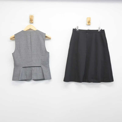 【中古】 事務服 女子制服 2点 (ベスト・スカート) sf071572