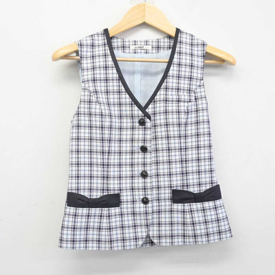 【中古】 事務服 女子制服 2点 (ベスト・スカート) sf071573