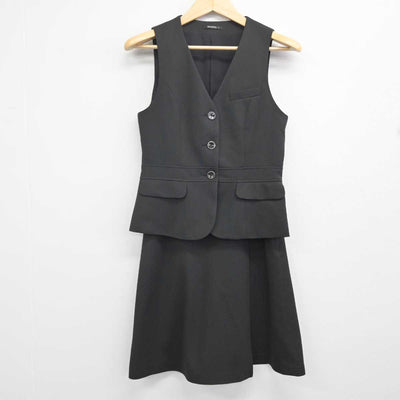 【中古】 事務服 女子制服 2点 (ベスト・スカート) sf071575